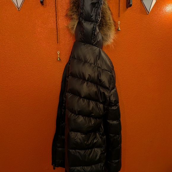 RUDSAK Black Puffer Jacket with Fur Trim - Picture 3 of 5
